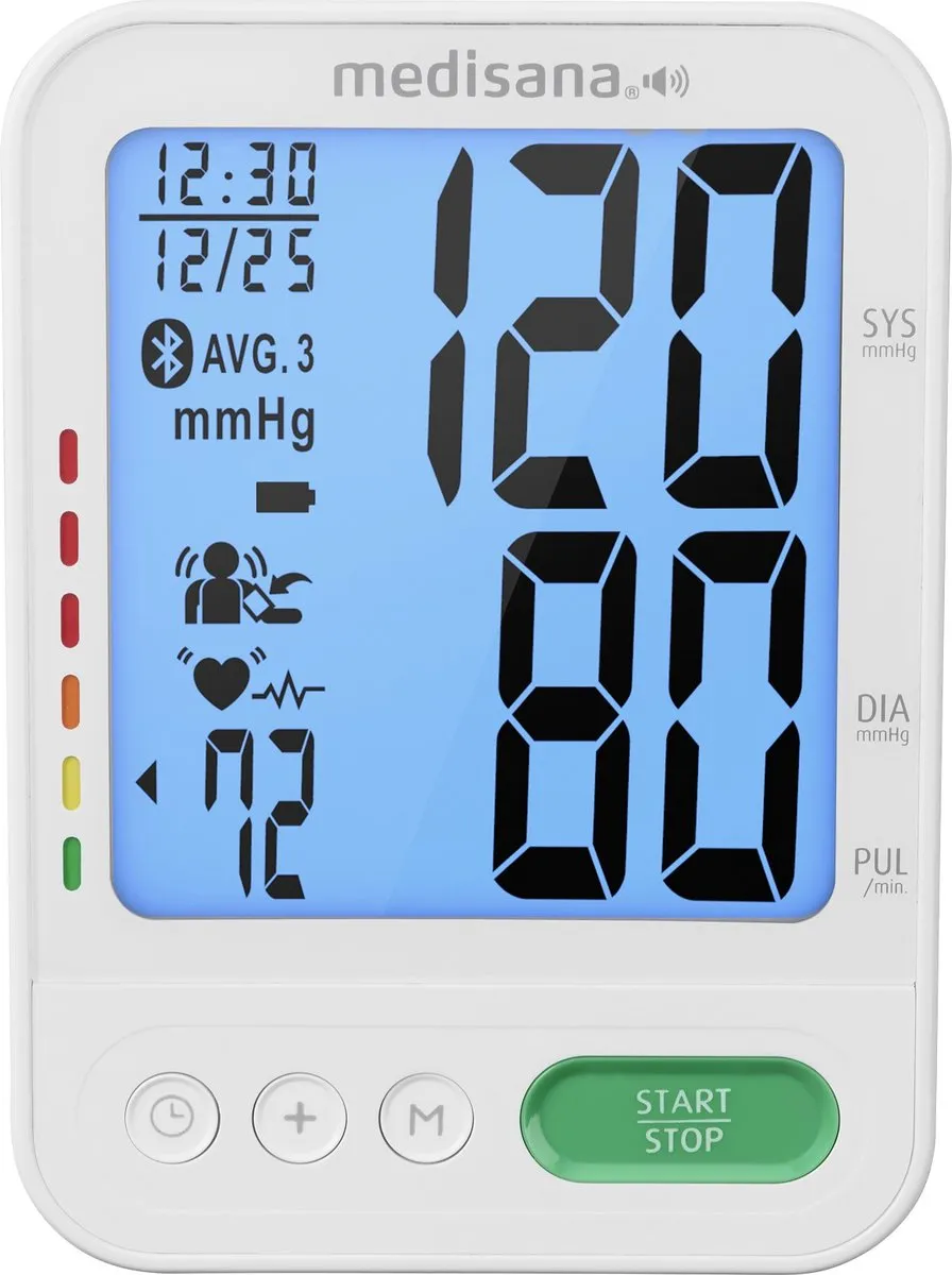 Medisana BU 586 Voice Bloeddrukmeter - 2 Personen - 120 Metingen - Wit