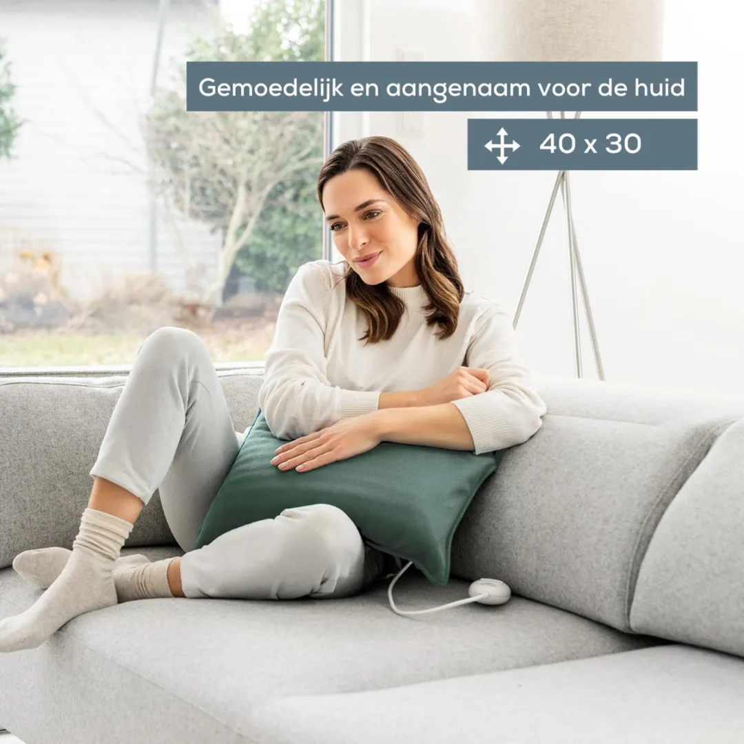 Beurer HK 48 Cosy Green Warmtekussen 40x30cm - 3 standen - Groen