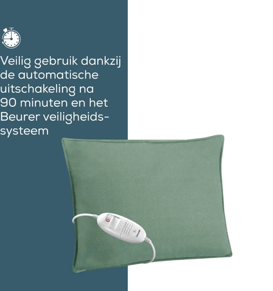 Beurer HK 48 Cosy Green Warmtekussen 40x30cm - 3 standen - Groen
