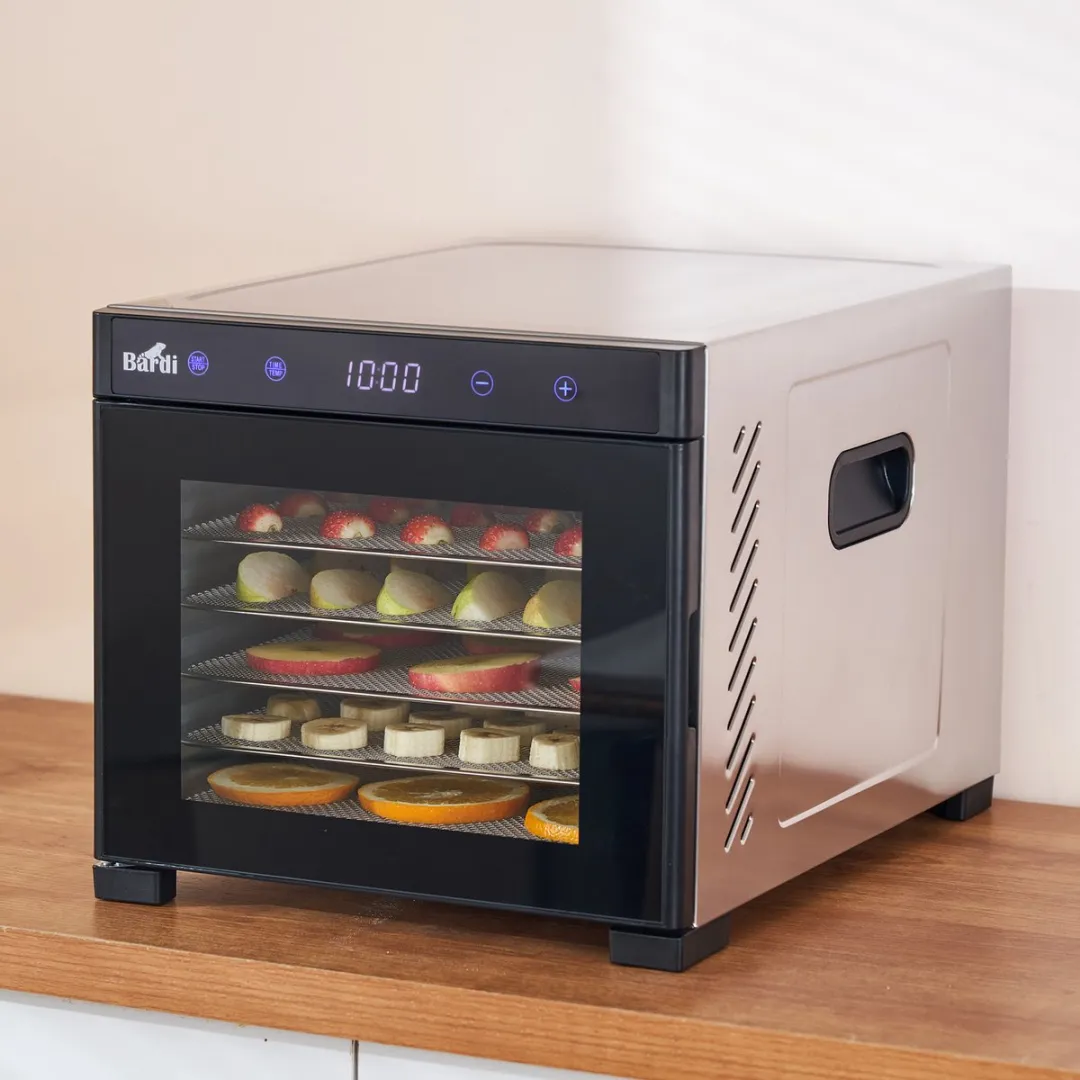 Bardi Professionele 6-Laags Voedseldroger 650W - 8 Programma's - 10 Bakjes