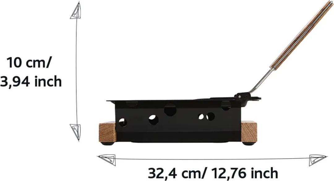 Boska Partyraclette ToGo Oslo Mini - 2 Personen - Zwart/Bruin
