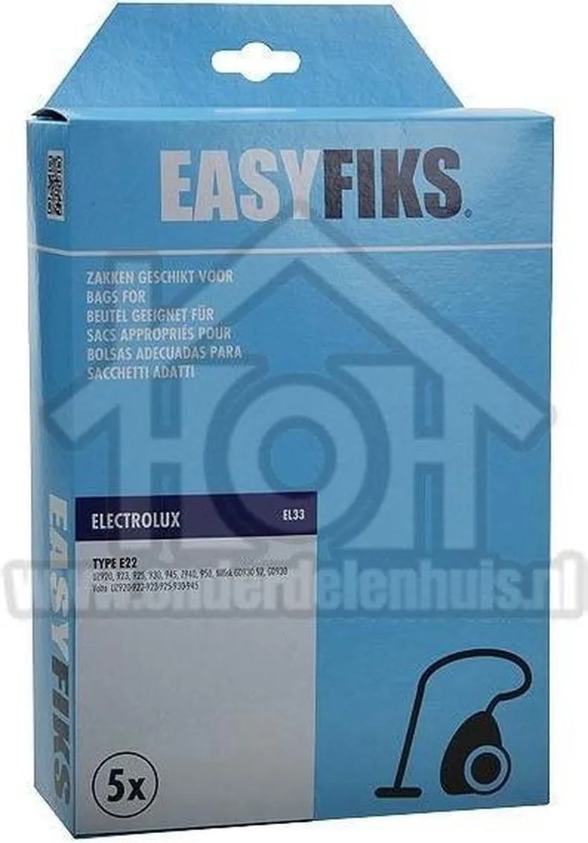 Electrolux Stofzuigerzak E22 - 5 Stuks