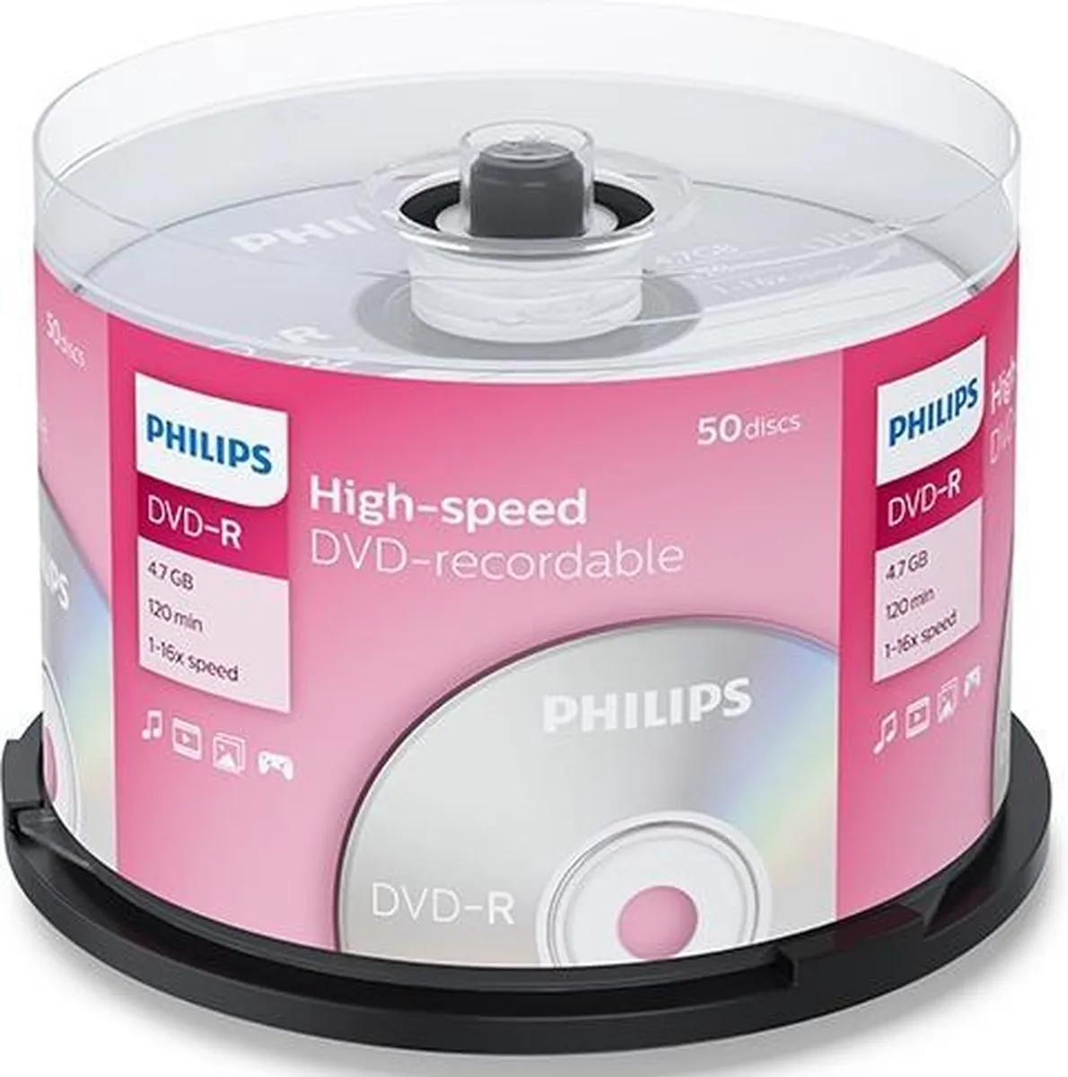 Philips DM4S6B50F DVD-R 4,7GB - 50 Stuks