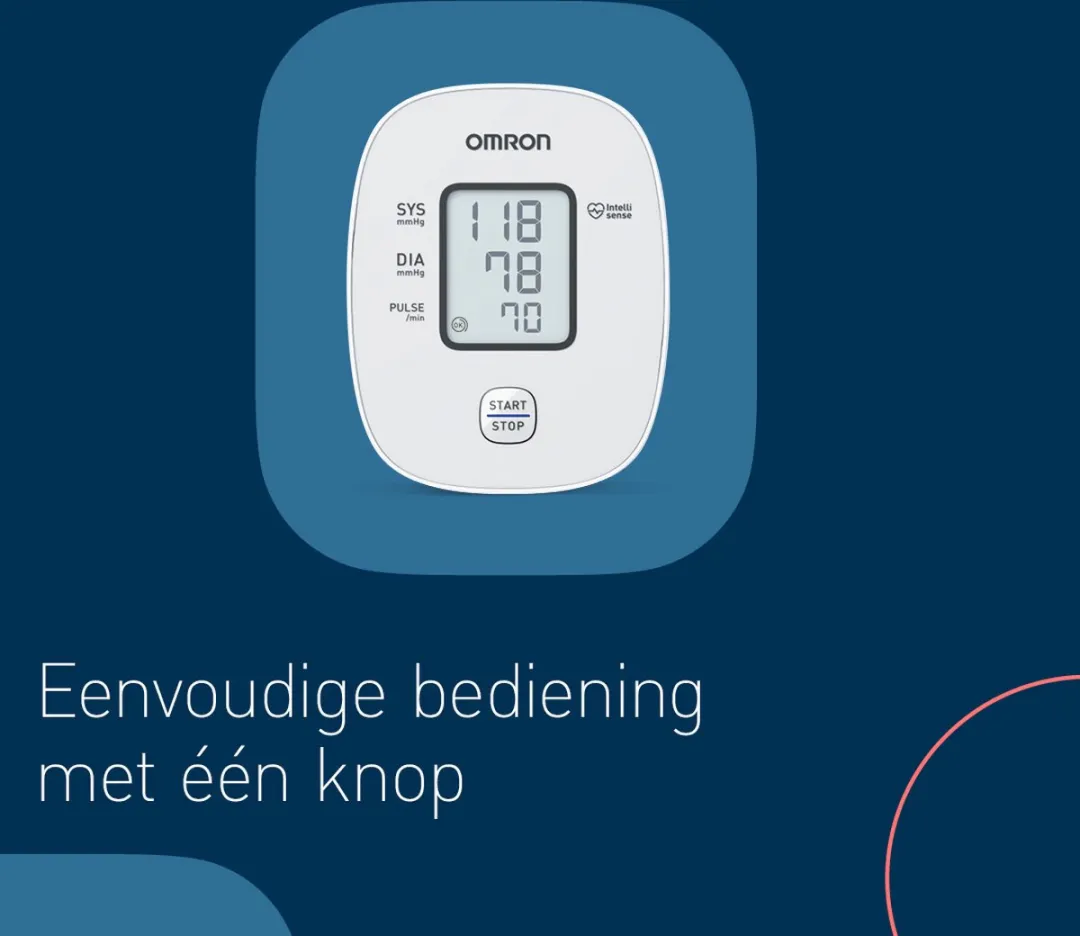 OMRON X2 Basic Bloeddrukmeter Bovenarm - Aanbevolen door Hartstichting - Blood Pressure Monitor met Hartslagmeter – Onregelmatige Hartslag - Klinisch Gevalideerd - 22 tot 32 cm Manchet – 5 jaar Garantie