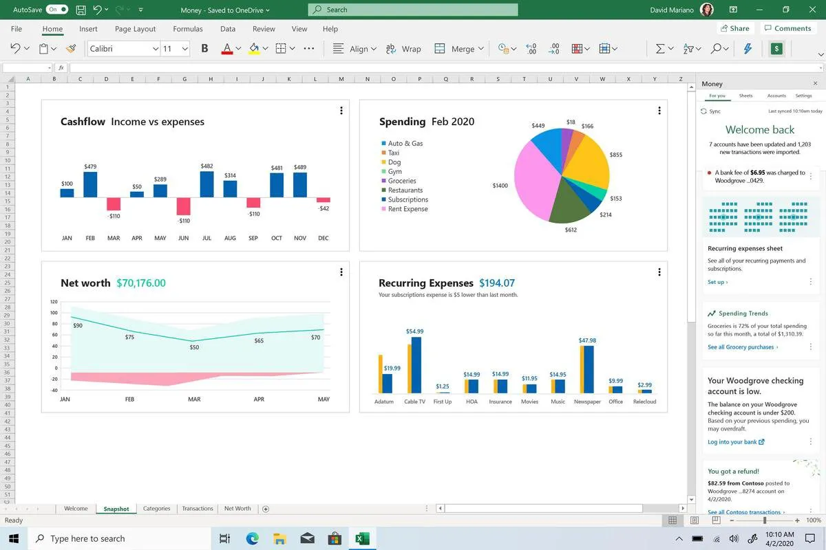 Microsoft Office Home & Business 2019 - 1 Jaarabonnement