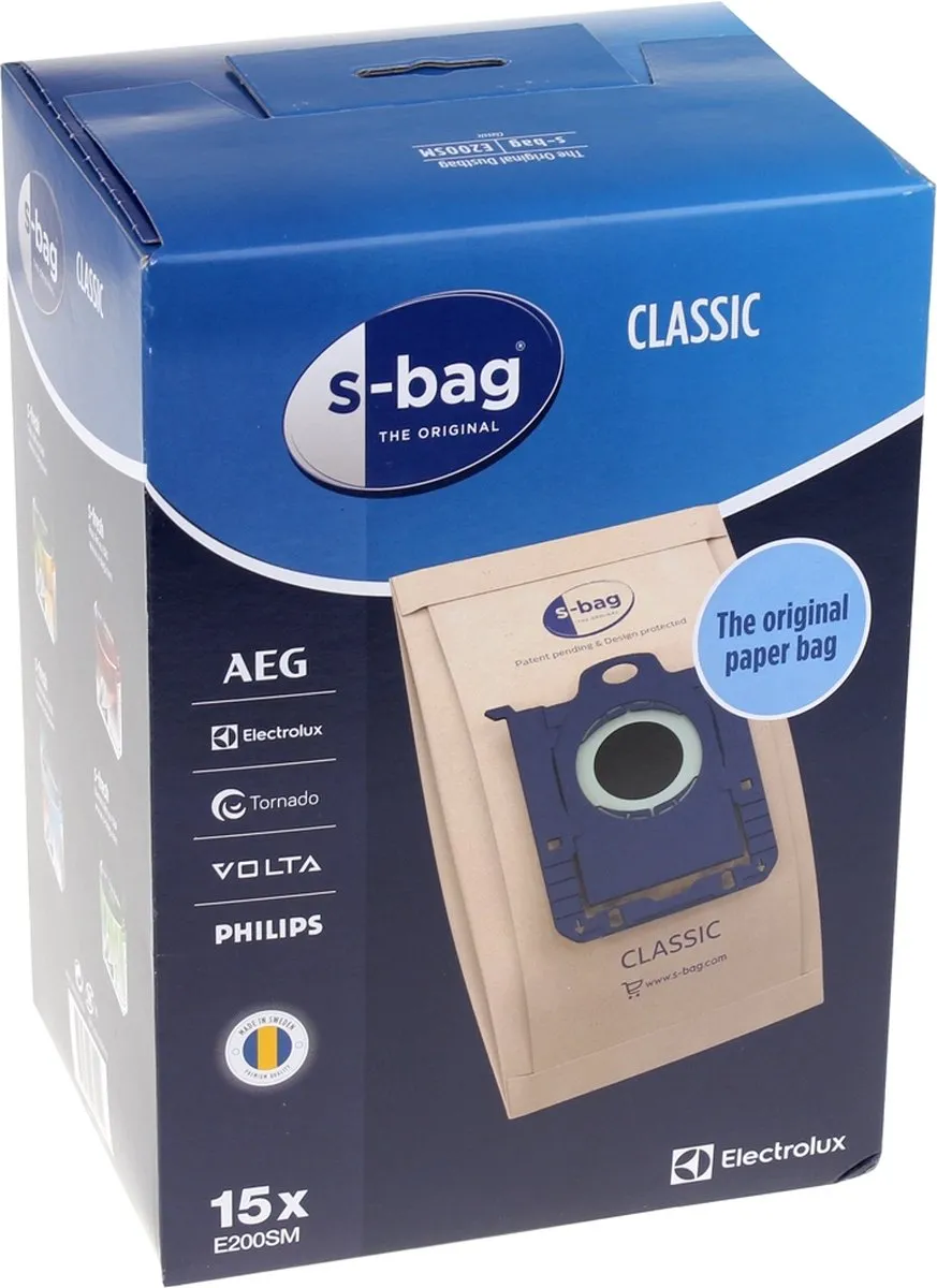Electrolux Stofzuigerzakken S-Bag E200M - 15 Stuks