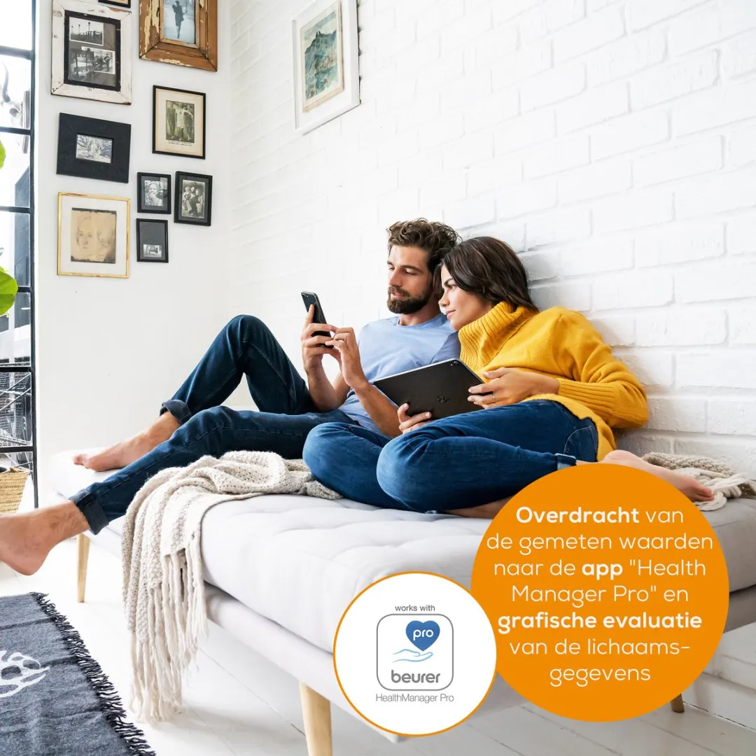 Beurer BF 880 WIFI Personenweegschaal - Lichaamsanalyse - 180kg - 8 Gebruikers - Zwart