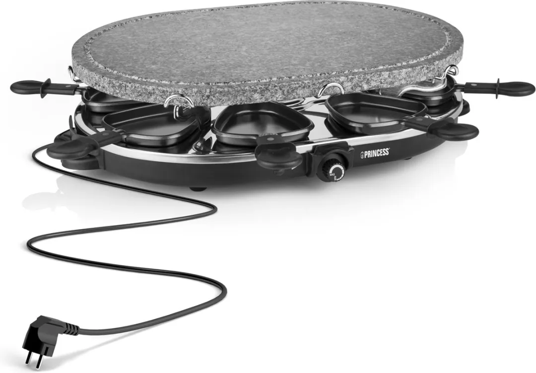 Princess Gourmetstel 162720 Raclette - 8 Personen - 1200W