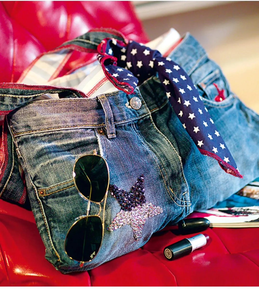 Gutermann Jeans Naaigarenset - 5 Spoelen - Verschillende Kleuren