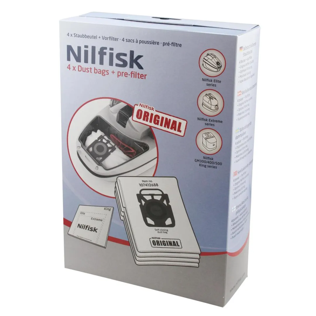 Nilfisk Elite Extreme Stofzakken - 4 Stuks - afbeelding 6 van 6