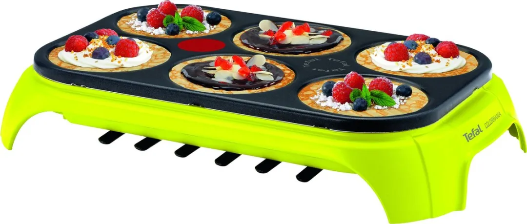 Tefal Crêpes Party Colormania Pannenkoekenmaker 1000W - Groen