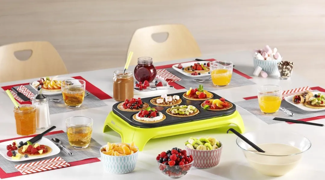Tefal Crêpes Party Colormania Pannenkoekenmaker 1000W - Groen