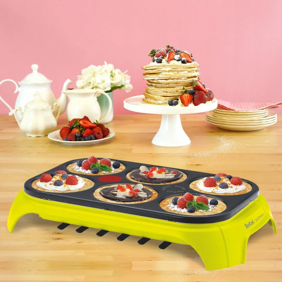 Tefal Crêpes Party Colormania Pannenkoekenmaker 1000W - Groen