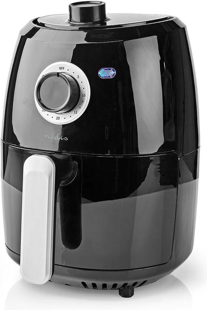 Nedis Airfryer 2.4L - 1000W - 8 Programma's - Zwart