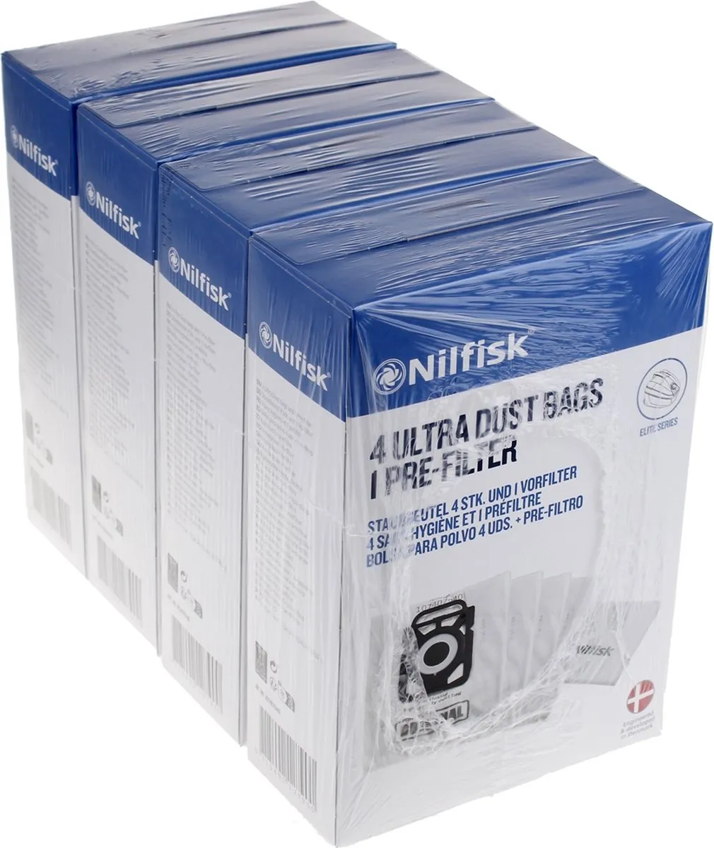 Nilfisk Elite Synthetische Stofzakken 4 Stuks