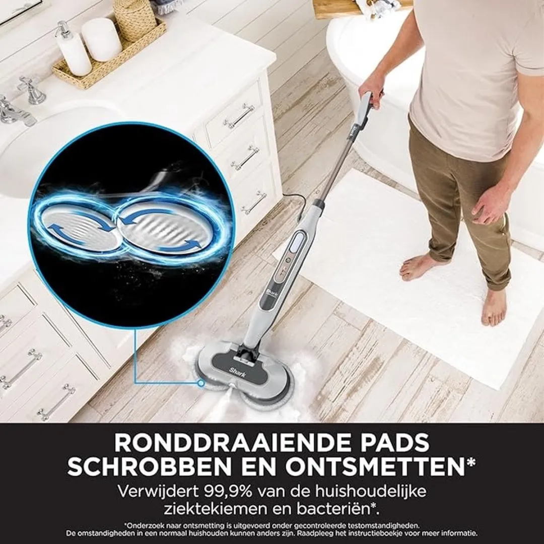 Shark S8201EU Stoomreiniger - 1200W - Wit - afbeelding 6 van 6
