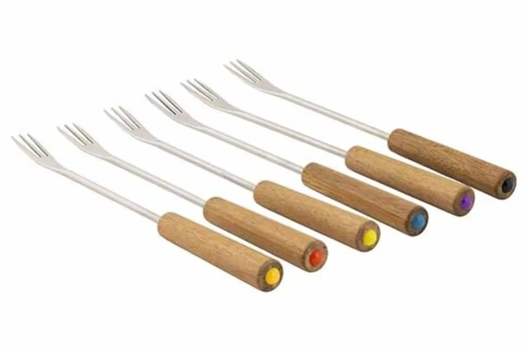 Cosy&Trendy Aspen Fonduepan Rood 22cm - 6 Vorkjes