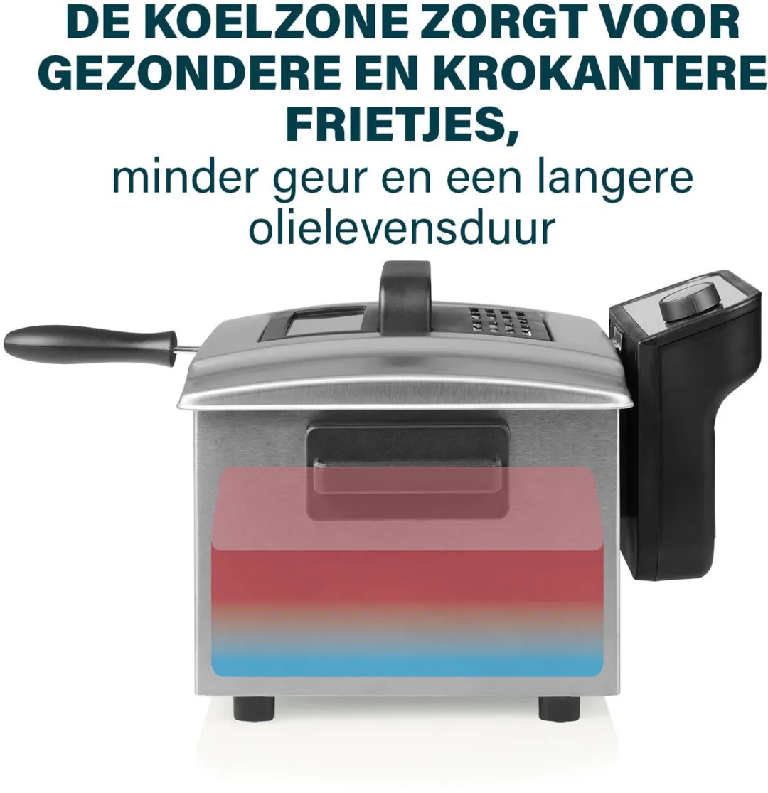 Princess 184090 Friteuse 5L - 3270W - Zilver
