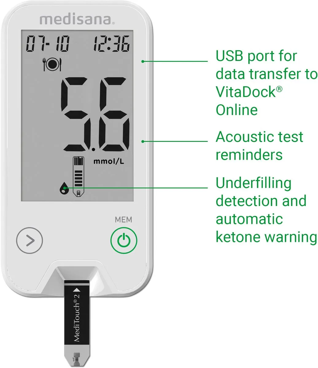 Medisana Meditouch2 Bloedsuikermeter - Startpakket