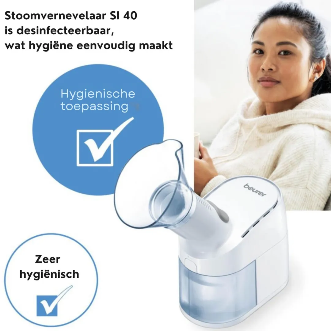 Beurer SI 40 Gezichtssauna - Inhalator met Vernevelaar 60ml