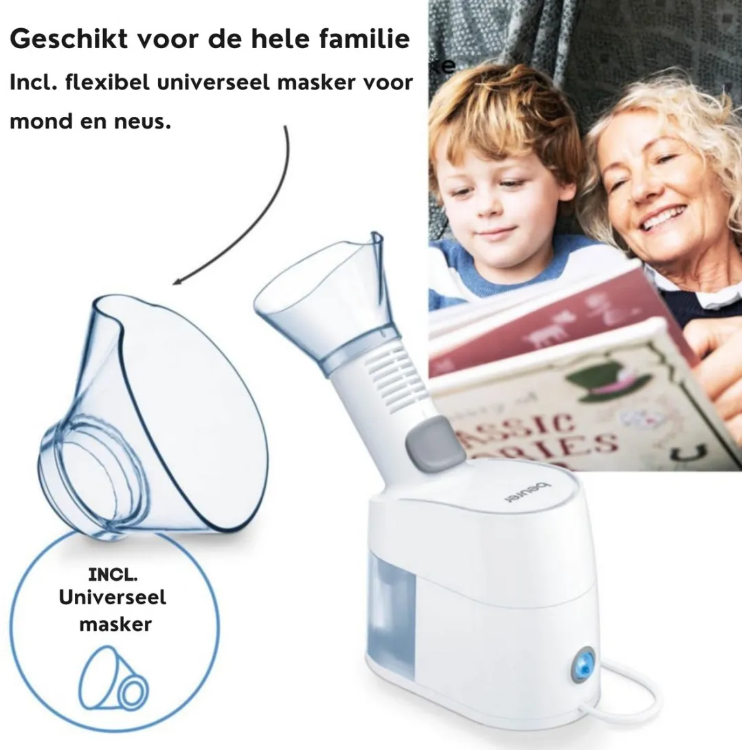Beurer SI 40 Gezichtssauna - Inhalator met Vernevelaar 60ml