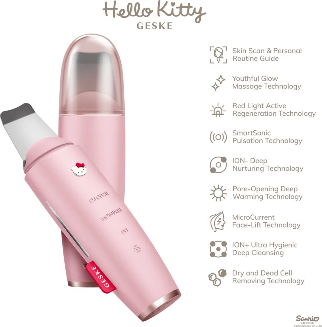 Hello Kitty SmartAppGuided MicroCurrent Huidverzorgingsapparaat HK000045PU01 - Zwart - 9 in 1 - afbeelding 6 van 6