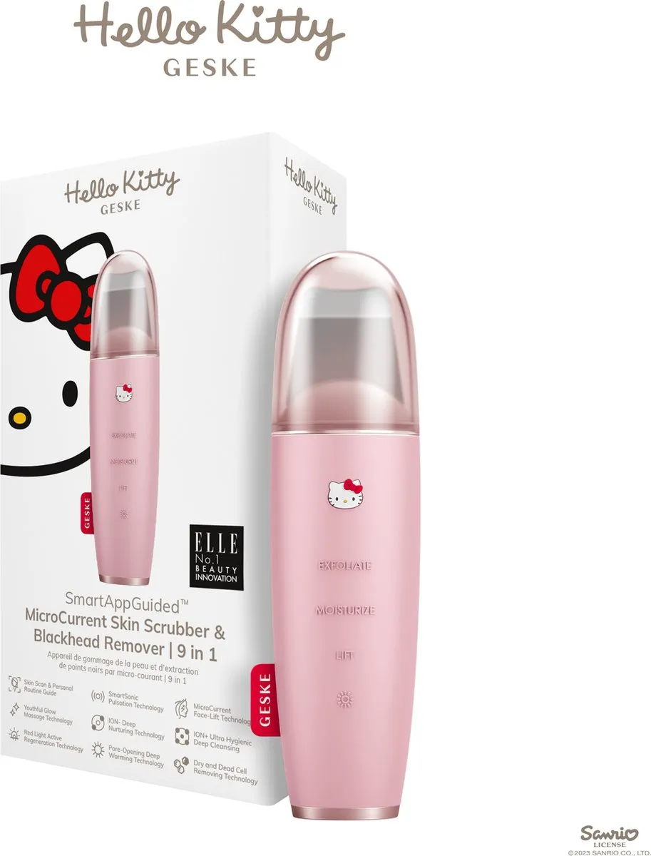 Hello Kitty SmartAppGuided MicroCurrent Huidverzorgingsapparaat HK000045PU01 - Zwart - 9 in 1