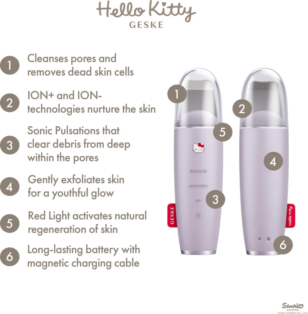 Hello Kitty SmartAppGuided MicroCurrent Huidverzorgingsapparaat HK000045PU01 - Zwart - 9 in 1
