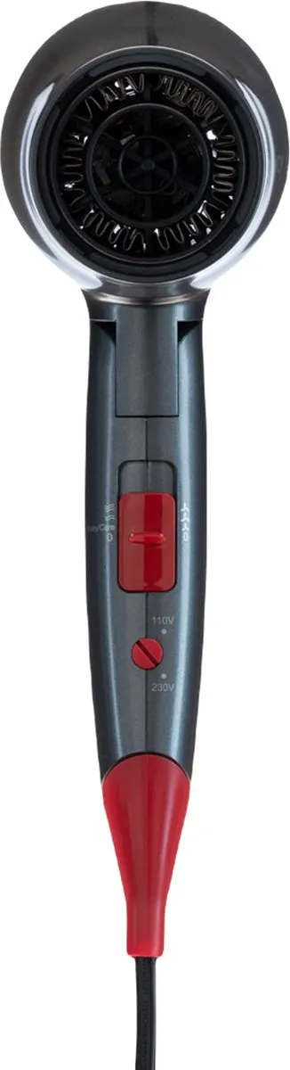 Solis Home & Away 3791 Föhn - 1800W - Antraciet/Rood