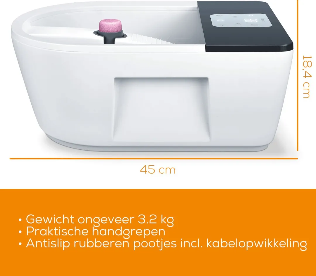 Beurer FB 60 Elektrisch Voetenbad - 630W - 3 Programma's - 3 Opzetstukken