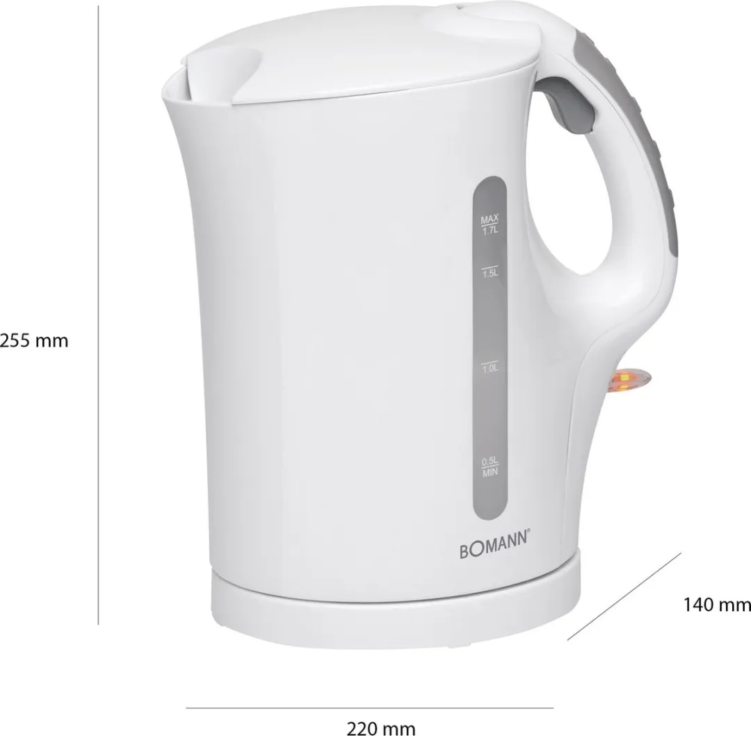 Bomann WK 5011 CB Waterkoker 1.7L - Wit