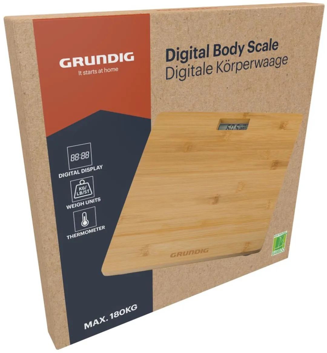 Grundig Scale body Bamboo 180kg
