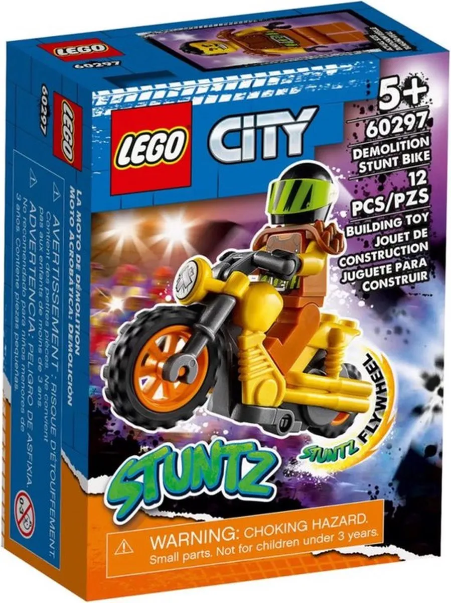 LEGO City Stuntz Sloop Stuntmotor 60297 - 12 Onderdelen
