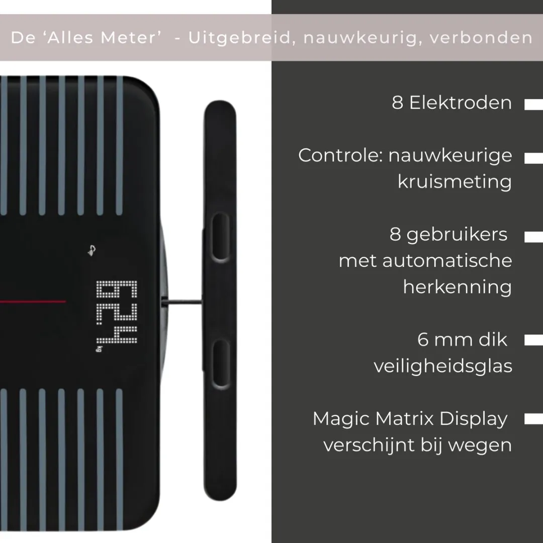 Beurer BF 990 Smart Lichaamsanalyse Weegschaal - 180kg - Zwart