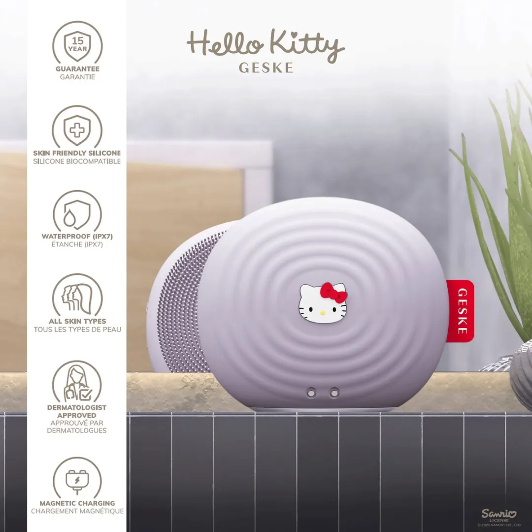 Hello Kitty SmartAppGuided Sonische Gezichtsborstel HK0000011PU01 - 14 Snelheden - Hello Kitty Purple
