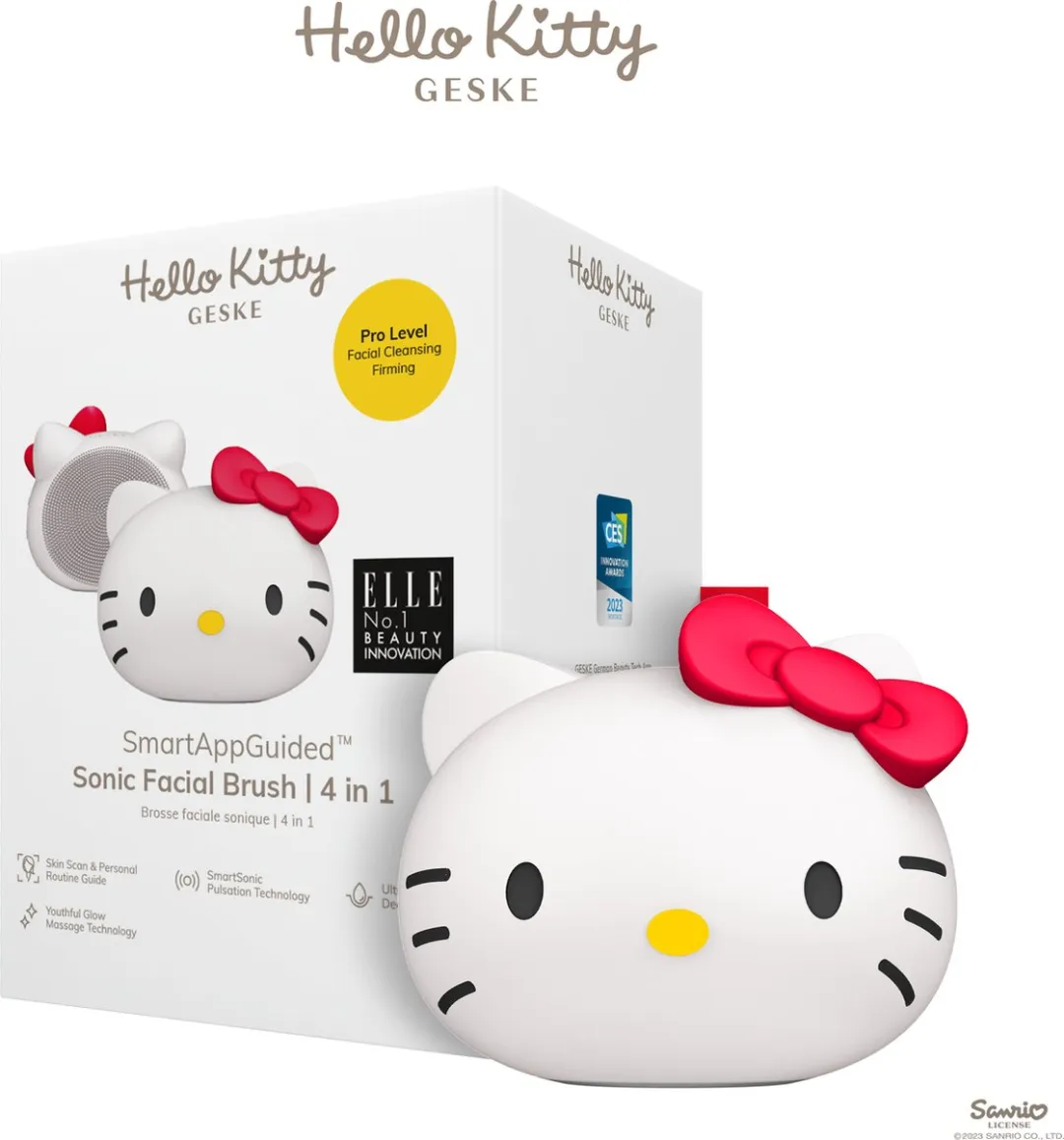 Hello Kitty SmartAppGuided Sonische Gezichtsborstel HK0000011PU01 - 14 Snelheden - Hello Kitty Purple