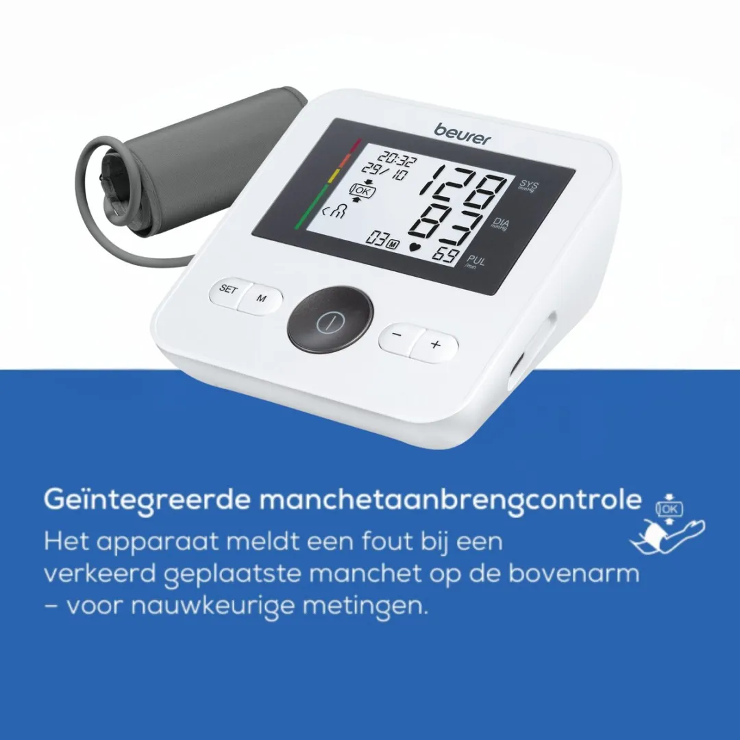 Beurer BM 27 Bloeddrukmeter - Bovenarm 22-42cm - 4 Geheugenslots