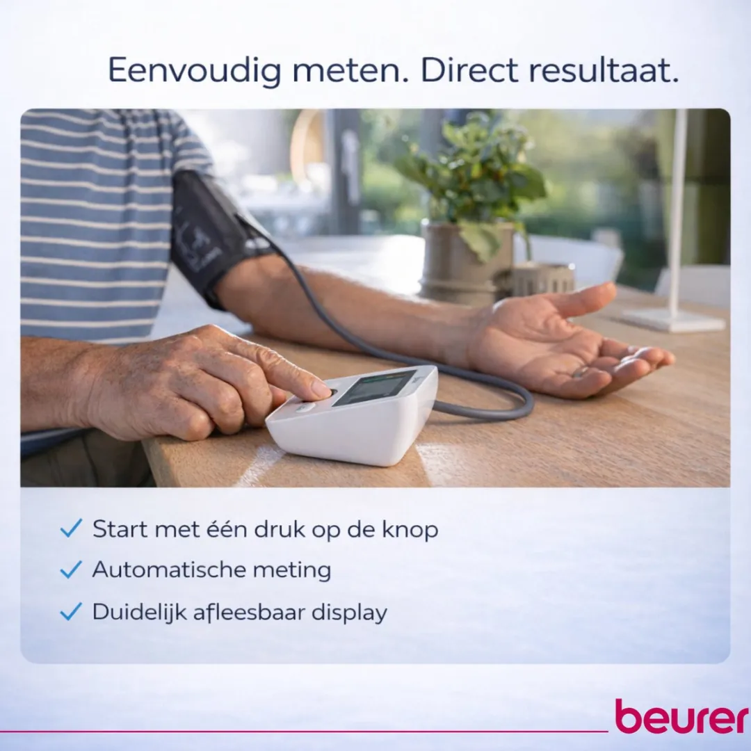 Beurer BM 27 Bloeddrukmeter - Bovenarm 22-42cm - 4 Geheugenslots