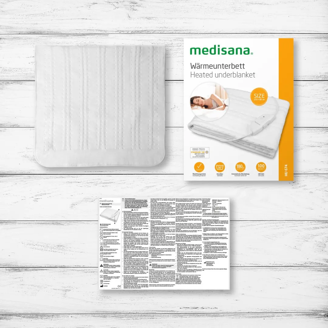 Medisana HU 674 Warmteonderdeken - 100W - Eenpersoons - Wit - afbeelding 6 van 6