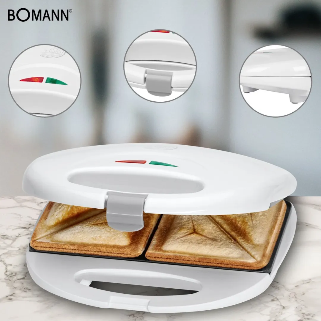 Bomann ST 5016 CB Tosti-ijzer - 750W - Wit