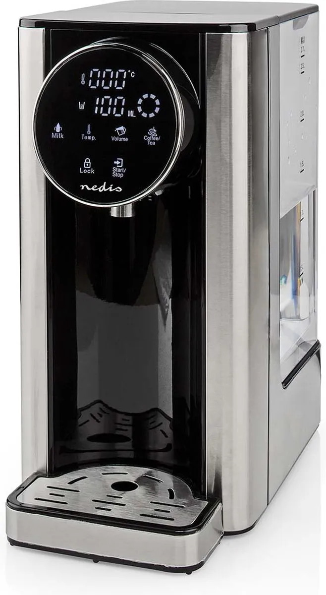 Nedis KAWD310FBK Heetwaterdispenser 2600W - 2.7L - Aluminium/Zwart