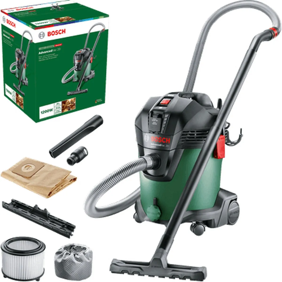 Bosch AdvancedVac 20 Water- en Stofzuiger 300 Airwatts