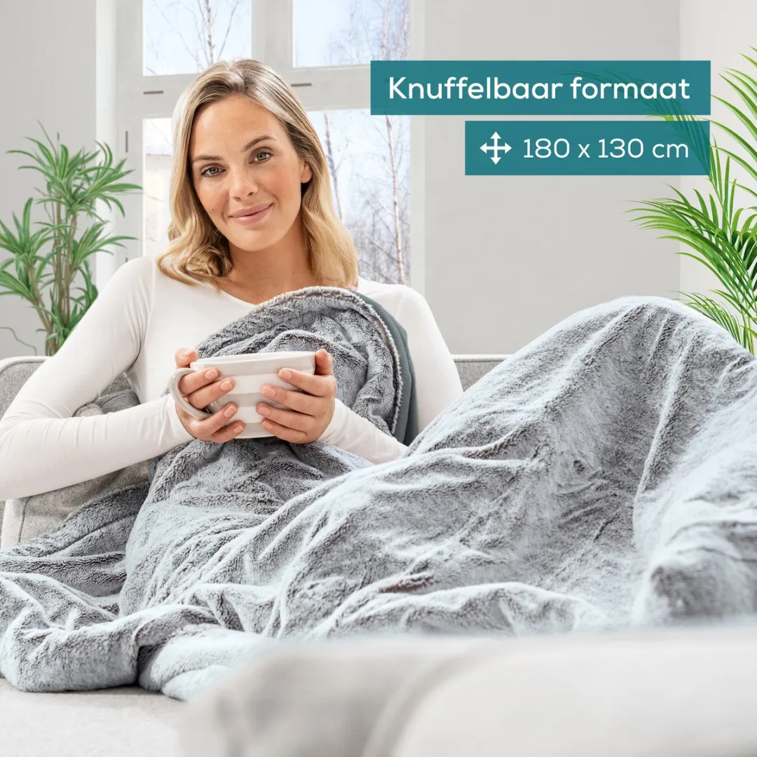 Beurer HD 75 Cosy Warmtedeken 100W - 180x130cm - Grijs - afbeelding 6 van 6