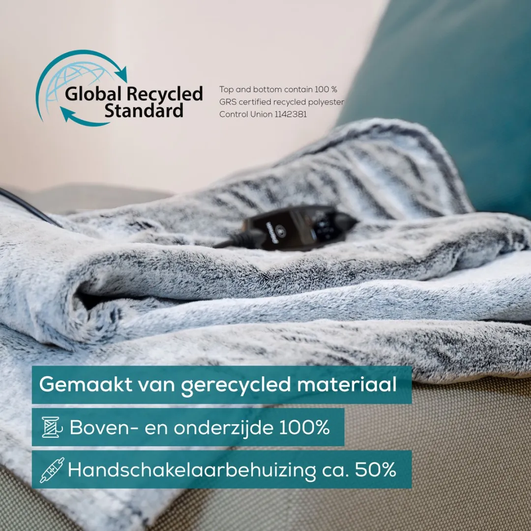 Beurer HD 75 Cosy Warmtedeken 100W - 180x130cm - Grijs