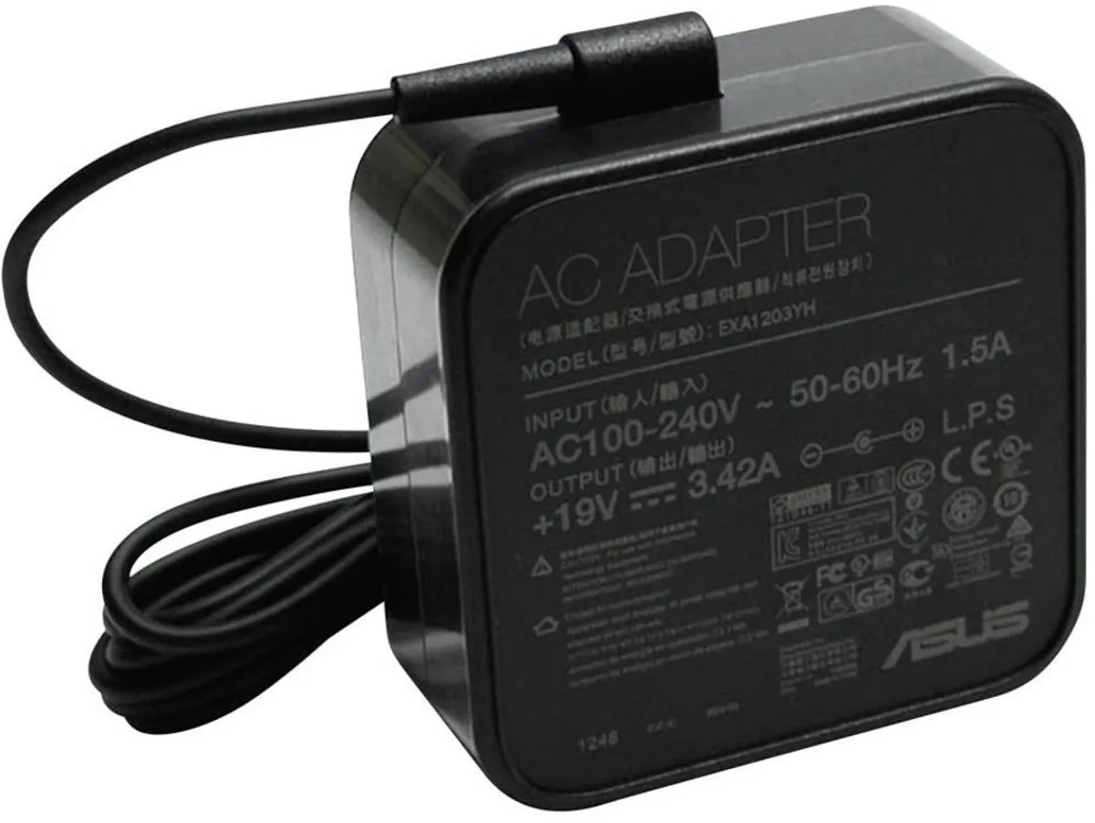 ASUS 90XB00BN-MPW000 Laptopnetvoeding 65W - Zwart