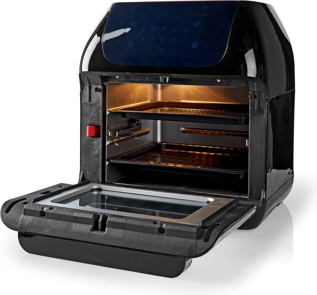 Nedis XXL Airfryer Oven 12L - 1500W - Zwart