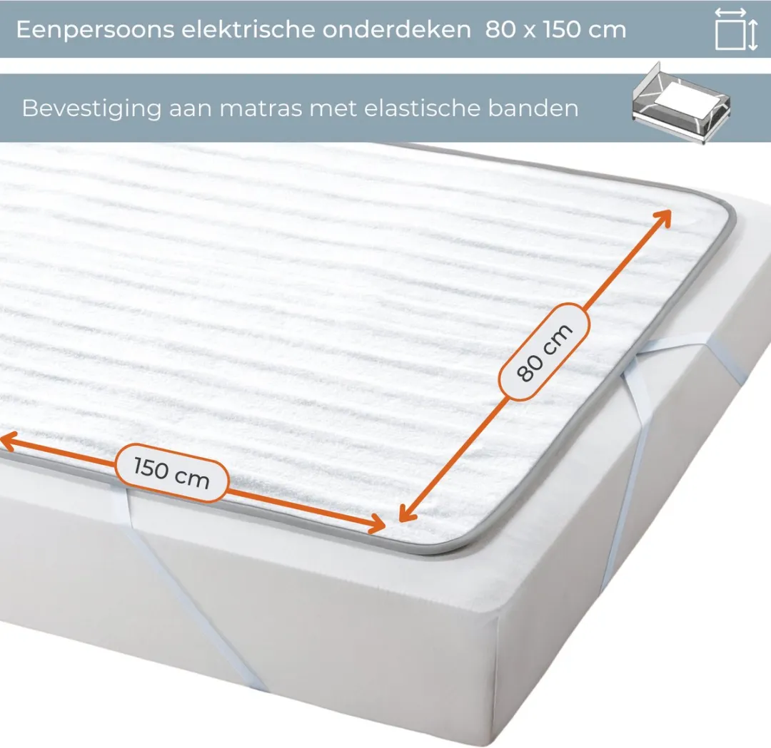 Beurer TS 17 Elektrische Onderdeken 150x80cm - 60W - Wit