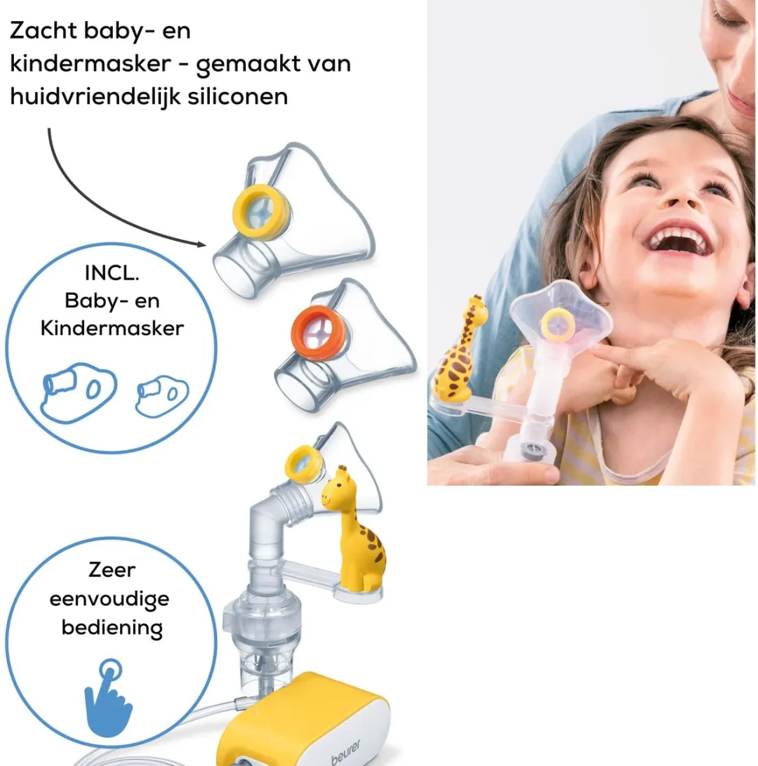 Beurer IH 58 Kids Vernevelaar - Perslucht - Incl. Giraffe & Accessoires