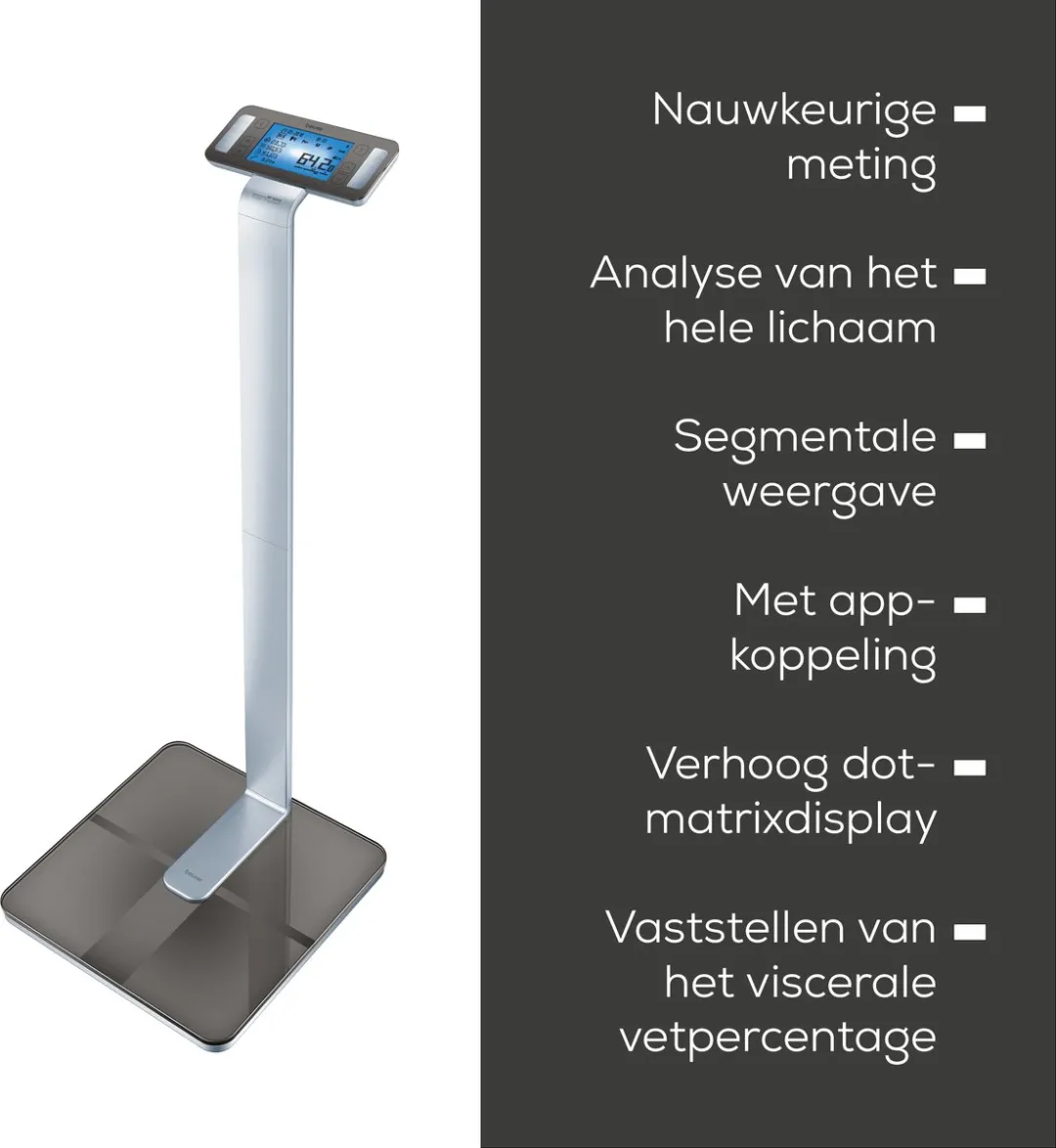 Beurer BF 1000 Personenweegschaal - 200kg - 8 Elektroden - Bluetooth - afbeelding 6 van 6