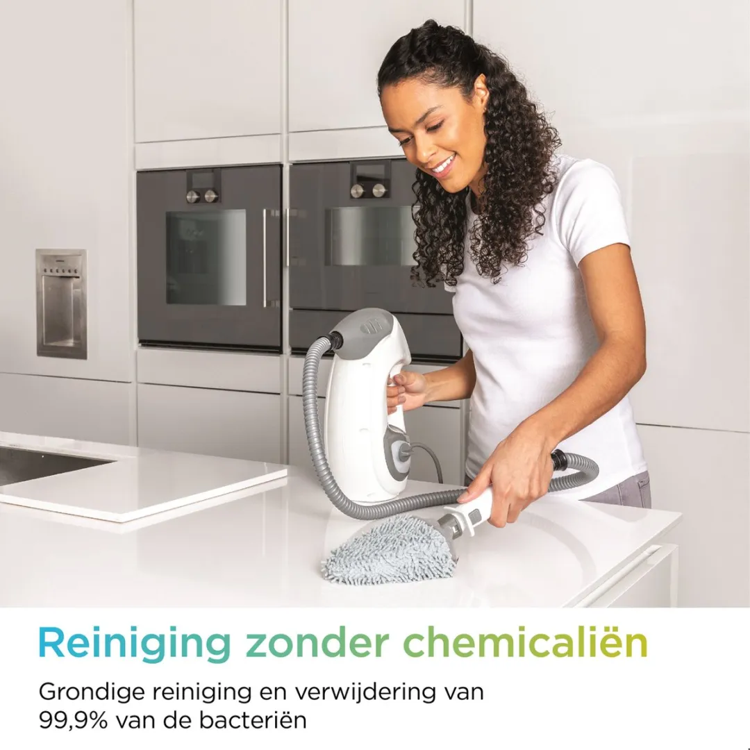 Shark S6005EU 2-in-1 Vloerreiniger met Handstoomreiniger - Stoomreiniger met Steam Blaster – 3 Stoominstellingen - Geschikt voor alle Harde Vloeren - Klik n’ Flip Technologie - Inclusief 6 Opzetstukken